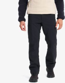 RevolutionRace Ulkoiluhousut, Vaellushousut & Retkeilyhousut – Musta – Fjord Warm Stretch Pants Miehet Black, Koko:L