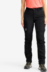 RevolutionRace Ulkoiluhousut, Vaellushousut & Retkeilyhousut – Musta – Rambler Lightweight Pro Pants Naiset Black, Koko:L