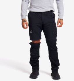 RevolutionRace Ulkoiluhousut, Vaellushousut & Retkeilyhousut – Musta – Rambler Lightweight Zip-off Pants Miehet Black, Koko:L