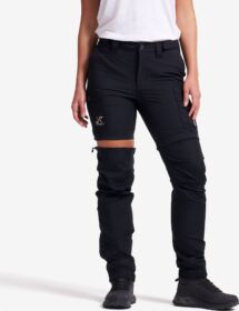RevolutionRace Ulkoiluhousut, Vaellushousut & Retkeilyhousut – Musta – Rambler Lightweight Zip-off Pants Naiset Black, Koko:M