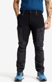 RevolutionRace Ulkoiluhousut, Vaellushousut & Retkeilyhousut – Musta – RVRC GP Pants Miehet Jetblack, Koko:M
