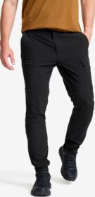 RevolutionRace Ulkoiluhousut, Vaellushousut & Retkeilyhousut – Musta – Verge Stretch Cargo Pants Miehet Black, Koko:L
