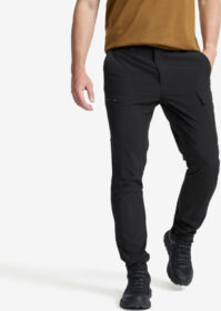 RevolutionRace Ulkoiluhousut, Vaellushousut & Retkeilyhousut – Musta – Verge Stretch Cargo Pants Miehet Black, Koko:M