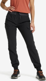 RevolutionRace Ulkoiluhousut, Vaellushousut & Retkeilyhousut – Musta – Verge Stretch Cargo Pants Naiset Black, Koko:M
