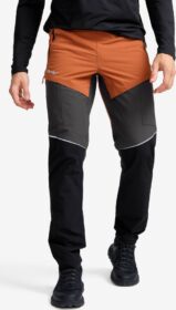 RevolutionRace Ulkoiluhousut, Vaellushousut & Retkeilyhousut – Oranssi – Dynamic Pro Wind Pants Miehet Dusty Orange/Anthracite, Koko:2XL