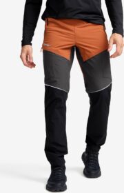 RevolutionRace Ulkoiluhousut, Vaellushousut & Retkeilyhousut – Oranssi – Dynamic Pro Wind Pants Miehet Dusty Orange/Anthracite, Koko:XS