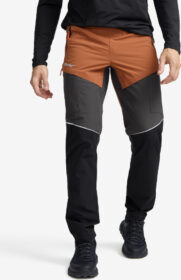 RevolutionRace Ulkoiluhousut, Vaellushousut & Retkeilyhousut – Oranssi – Dynamic Pro Wind Pants Miehet Dusty Orange/Anthracite, Koko:M