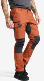RevolutionRace Ulkoiluhousut, Vaellushousut & Retkeilyhousut – Oranssi – Nordwand Pants Miehet Dusty Orange/Anthracite, Koko:S