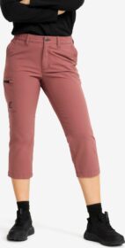 RevolutionRace Ulkoiluhousut, Vaellushousut & Retkeilyhousut – Pinkki – Adventure 3/4 Stretch Pants Naiset Vintage Rose, Koko:M