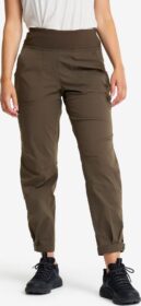 RevolutionRace Ulkoiluhousut, Vaellushousut & Retkeilyhousut – Ruskea – Breezy Curved Ankle Stretch Pants Naiset Mud, Koko:M