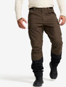 RevolutionRace Ulkoiluhousut, Vaellushousut & Retkeilyhousut – Ruskea – Field Pro Warm Outdoor Pants Miehet Mud/Black, Koko:S