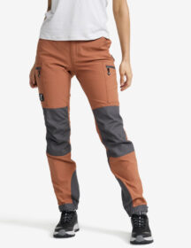 RevolutionRace Ulkoiluhousut, Vaellushousut & Retkeilyhousut – Ruskea – Nordwand Highwaist Stretch Pants Naiset Copper Brown/Magnet, Koko:L