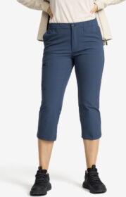 RevolutionRace Ulkoiluhousut, Vaellushousut & Retkeilyhousut – Sininen – Adventure 3/4 Stretch Pants Naiset Moonlit Ocean, Koko:M