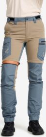 RevolutionRace Ulkoiluhousut, Vaellushousut & Retkeilyhousut – Sininen – Rambler Lightweight Zip-off Pants Naiset Stormy Weather/Brindle, Koko:S