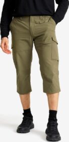 RevolutionRace Ulkoiluhousut, Vaellushousut & Retkeilyhousut – Vihreä – Adventure 3/4 Cargo Stretch Pants Miehet Kalamata, Koko:M