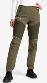 RevolutionRace Ulkoiluhousut, Vaellushousut & Retkeilyhousut – Vihreä – Dynamic Pro Wind Pants Naiset Grape Leaf/Forest Night, Koko:XL