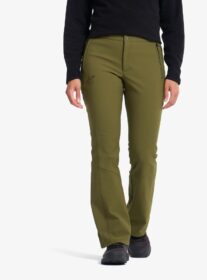 RevolutionRace Ulkoiluhousut, Vaellushousut & Retkeilyhousut – Vihreä – Fjord Warm Stretch Pants Naiset Dark Olive, Koko:3XL