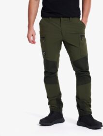 RevolutionRace Ulkoiluhousut, Vaellushousut & Retkeilyhousut – Vihreä – Nordwand Stretch Pants Miehet Forest Night/Rosin Green, Koko:2XL