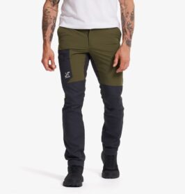 RevolutionRace Ulkoiluhousut, Vaellushousut & Retkeilyhousut – Vihreä – Rambler Lightweight Pants Miehet Dark Olive/Anthracite, Koko:XS