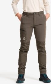 RevolutionRace Ulkoiluhousut, Vaellushousut & Retkeilyhousut – Vihreä – Rambler Lightweight Pants Naiset Moss Gray, Koko:XL