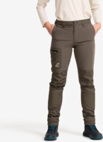 RevolutionRace Ulkoiluhousut, Vaellushousut & Retkeilyhousut – Vihreä – Rambler Lightweight Pants Naiset Moss Gray, Koko:4XL