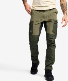 RevolutionRace Ulkoiluhousut, Vaellushousut & Retkeilyhousut – Vihreä – Rambler Lightweight Pro Pants Miehet Kalamata, Koko:3XL