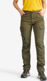 RevolutionRace Ulkoiluhousut, Vaellushousut & Retkeilyhousut – Vihreä – RVRC GP Pants Naiset Olive Night, Koko:S