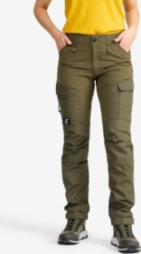 RevolutionRace Ulkoiluhousut, Vaellushousut & Retkeilyhousut – Vihreä – RVRC GP Pants Naiset Olive Night, Koko:XL