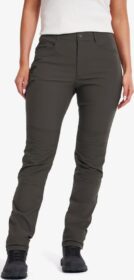 RevolutionRace Ulkoiluhousut, Vaellushousut & Retkeilyhousut – Vihreä – Twig High-waist Pants Naiset Moss Gray, Koko:2XL