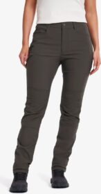 RevolutionRace Ulkoiluhousut, Vaellushousut & Retkeilyhousut – Vihreä – Twig High-waist Pants Naiset Moss Gray, Koko:L