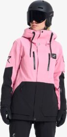 RevolutionRace Ulkoilutakki, Kuoritakki & Tuulitakki – – AccXel 2L Ski Jacket Naiset Cashmere Rose/Black, Koko:3XL