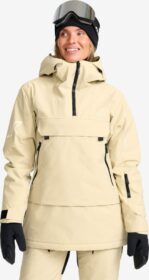 RevolutionRace Ulkoilutakki, Kuoritakki & Tuulitakki – Beige – AccXel Insulated 2L Ski Anorak Naiset Eucalyptus, Koko:M