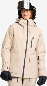 RevolutionRace Ulkoilutakki, Kuoritakki & Tuulitakki – Beige – AccXel Insulated 2L Ski Jacket Naiset Peyote, Koko:2XL