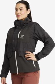 RevolutionRace Ulkoilutakki, Kuoritakki & Tuulitakki – Harmaa – Rambler Lightweight Pro Jacket Naiset Anthracite/Oatmeal, Koko:4XL