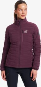 RevolutionRace Ulkoilutakki, Kuoritakki & Tuulitakki – Liila – Flex Stretch Down Jacket Naiset Winetasting, Koko:S