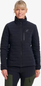 RevolutionRace Ulkoilutakki, Kuoritakki & Tuulitakki – Musta – Flex Stretch Down Jacket Naiset Black, Koko:3XL