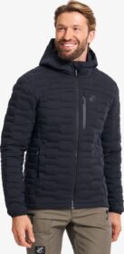 RevolutionRace Ulkoilutakki, Kuoritakki & Tuulitakki – Musta – Flex Stretch Hooded Down Jacket Miehet Black, Koko:3XL