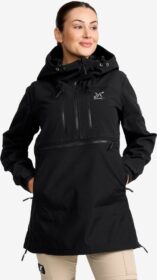 RevolutionRace Ulkoilutakki, Kuoritakki & Tuulitakki – Musta – Outdoor Anorak Naiset Black, Koko:XL