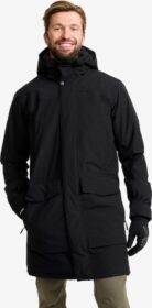 RevolutionRace Ulkoilutakki, Kuoritakki & Tuulitakki – Musta – Rhyme 2L Insulated Parka Miehet Black, Koko:S
