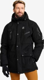RevolutionRace Ulkoilutakki, Kuoritakki & Tuulitakki – Musta – Saviour Tech 2L Insulated Parka Miehet Black, Koko:2XL