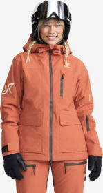 RevolutionRace Ulkoilutakki, Kuoritakki & Tuulitakki – Oranssi – AccXel Insulated 2L Ski Jacket Naiset Bruschetta, Koko:L