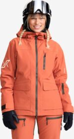 RevolutionRace Ulkoilutakki, Kuoritakki & Tuulitakki – Oranssi – AccXel Insulated 2L Ski Jacket Naiset Bruschetta, Koko:S