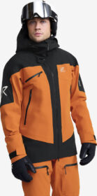RevolutionRace Ulkoilutakki, Kuoritakki & Tuulitakki – Oranssi – Atlas 3L Ski Jacket Miehet Hawaiian Sunset/Black, Koko:XS