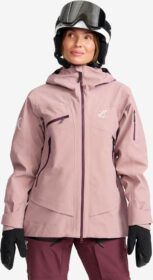 RevolutionRace Ulkoilutakki, Kuoritakki & Tuulitakki – Pinkki – Atlas 3L Ski Jacket Naiset Dusty Mauve, Koko:M