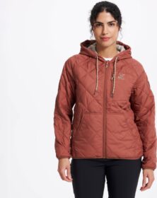 RevolutionRace Ulkoilutakki, Kuoritakki & Tuulitakki – Pinkki – Tapa Quilt Insulated Jacket Naiset Pink Mahogany, Koko:2XL