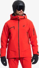 RevolutionRace Ulkoilutakki, Kuoritakki & Tuulitakki – Punainen – Atlas 3L Ski Jacket Miehet Aura Red, Koko:XS
