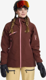 RevolutionRace Ulkoilutakki, Kuoritakki & Tuulitakki – Punainen – Atlas 3L Ski Jacket Naiset Earth, Koko:2XL