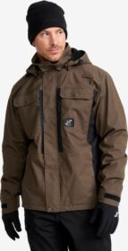 RevolutionRace Ulkoilutakki, Kuoritakki & Tuulitakki – Ruskea – Field Pro Warm Outdoor Jacket Miehet Mud/Black, Koko:L