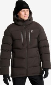 RevolutionRace Ulkoilutakki, Kuoritakki & Tuulitakki – Ruskea – Flexpedition Down Jacket Miehet Espresso, Koko:2XL