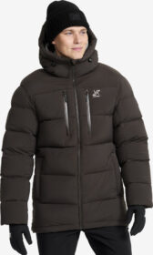 RevolutionRace Ulkoilutakki, Kuoritakki & Tuulitakki – Ruskea – Flexpedition Down Jacket Miehet Espresso, Koko:3XL